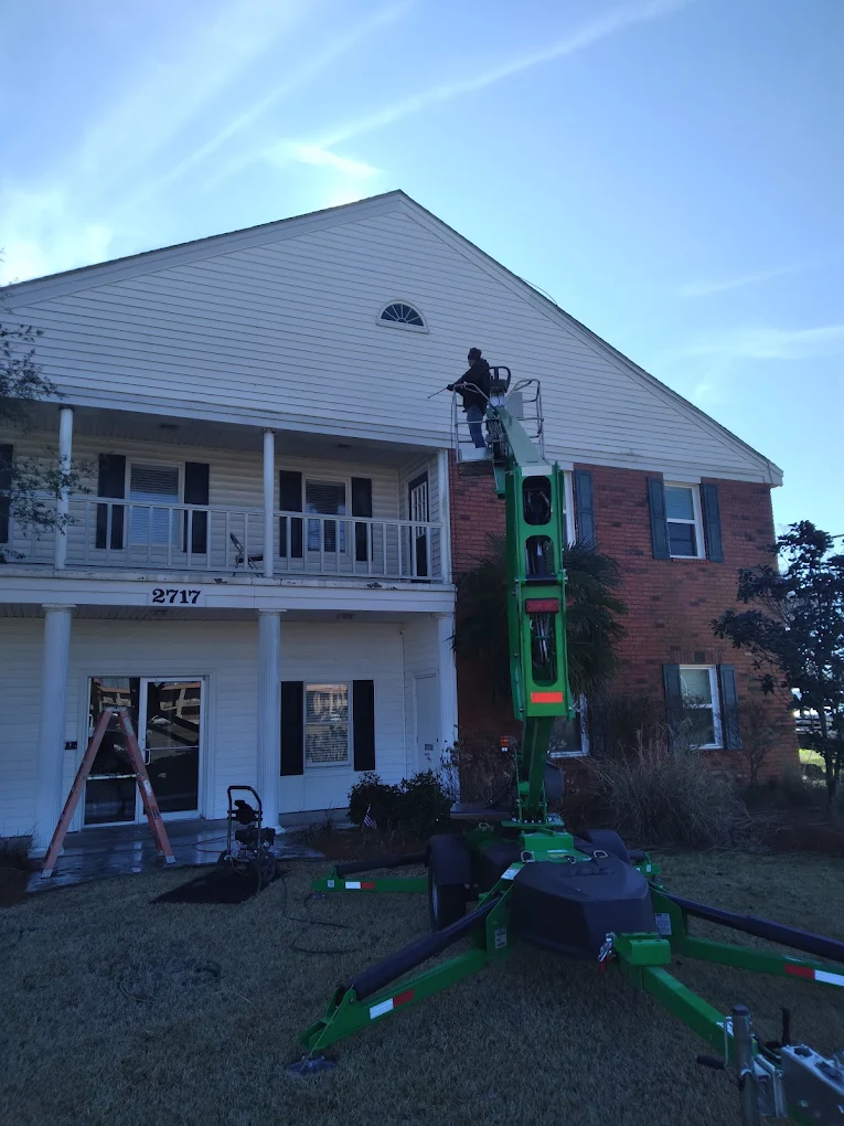 Fresh mulch installation